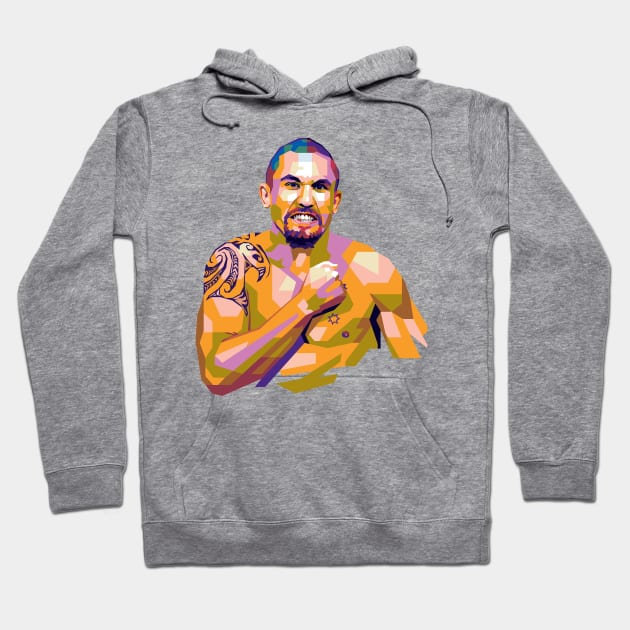 Robert Whittaker Popart Uncurve Hoodie by REKENINGDIBANDETBRO